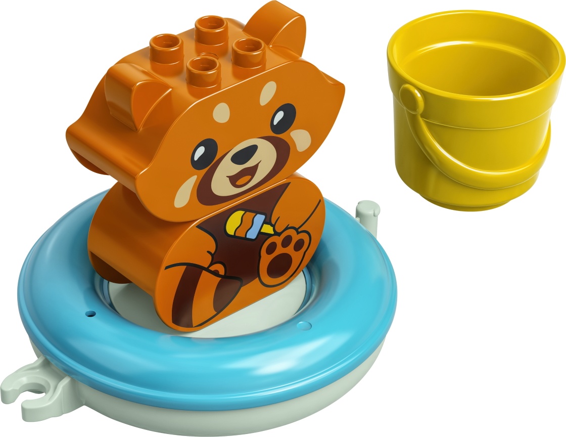 Set de construcție Lego Duplo: Bath Time Fun - Floating Red Panda (10964)