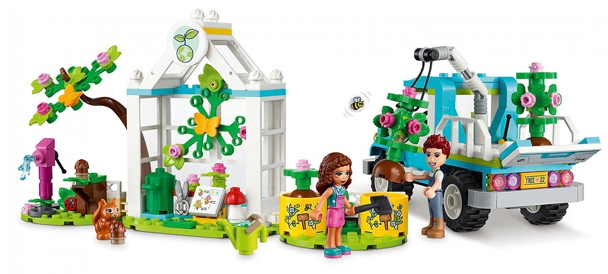 Set de construcție Lego Friends: Tree-Planting Vehicle (41707)