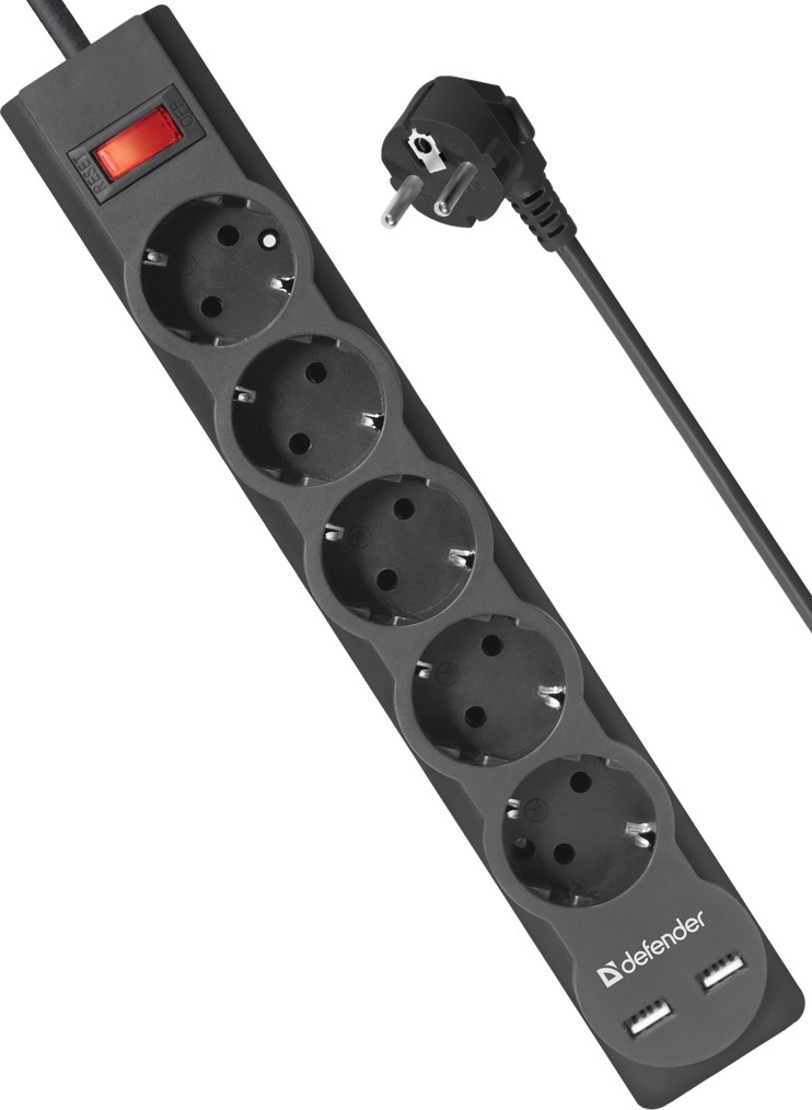 Сетевой фильтр Defender DFS 755