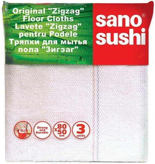 Șervețel de curățenie Sano Sushi Zigzag 3pcs (295121)