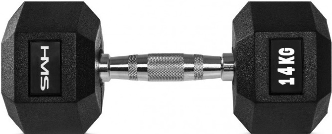 Гантель HMS 2x14kg Hex Pro