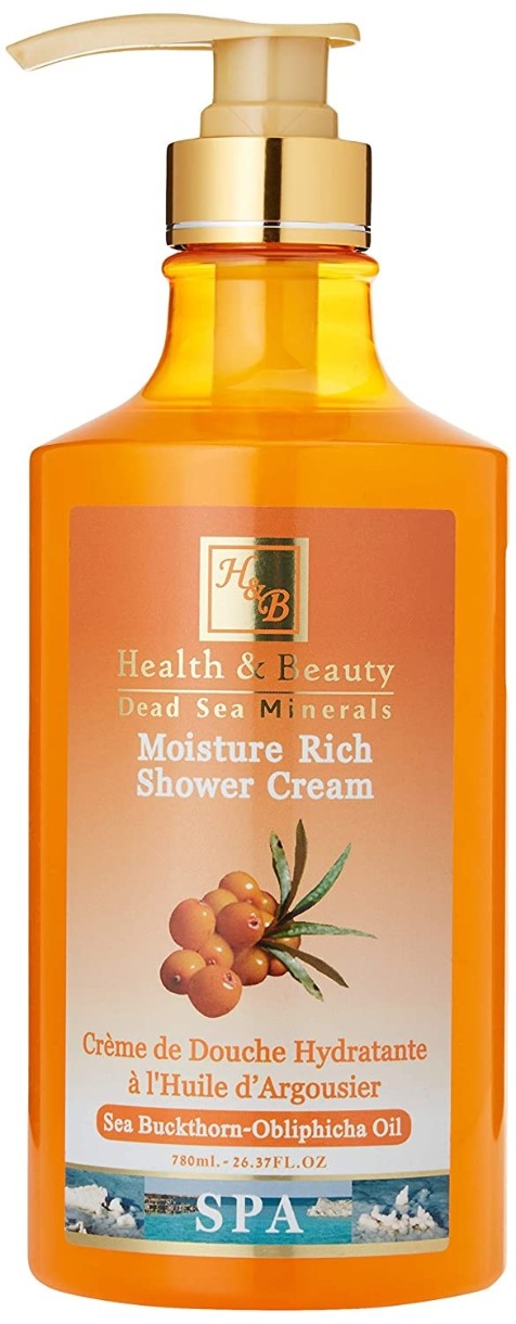 Gel de duș Health & Beauty Moisture Rich Shower Cream 780ml Sea Buckthorn