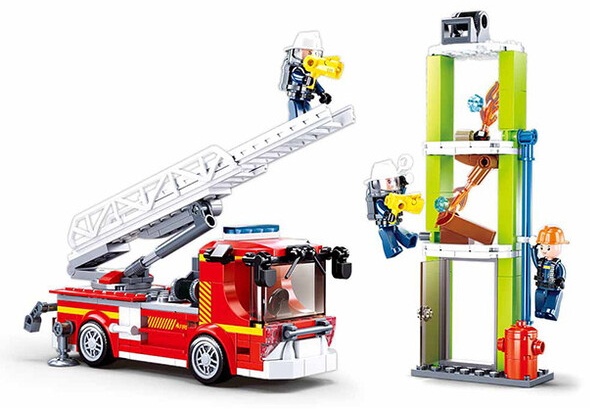 Set de construcție Sluban Fire Engine (B0966)