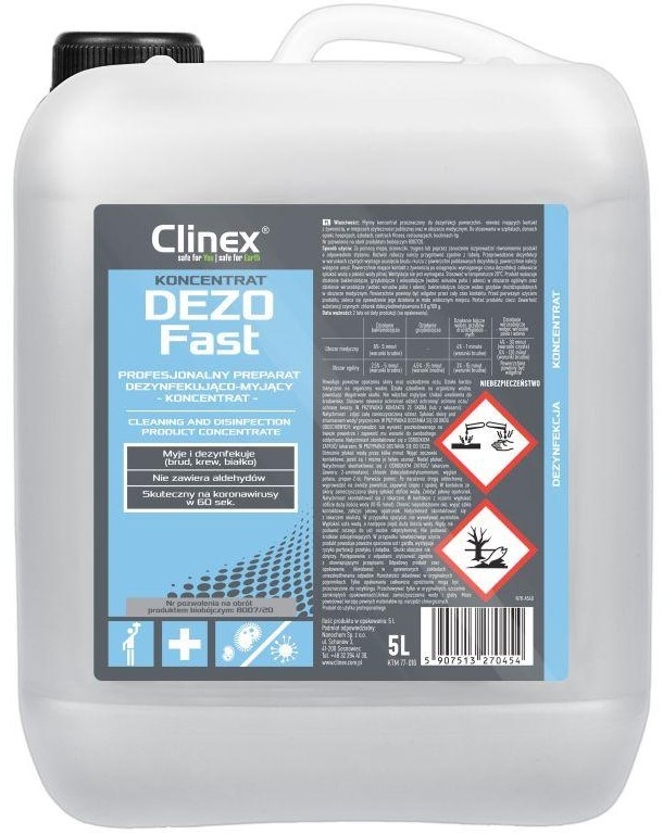 Дезинфицирующее средство для поверхностей Clinex DezoFast 5L