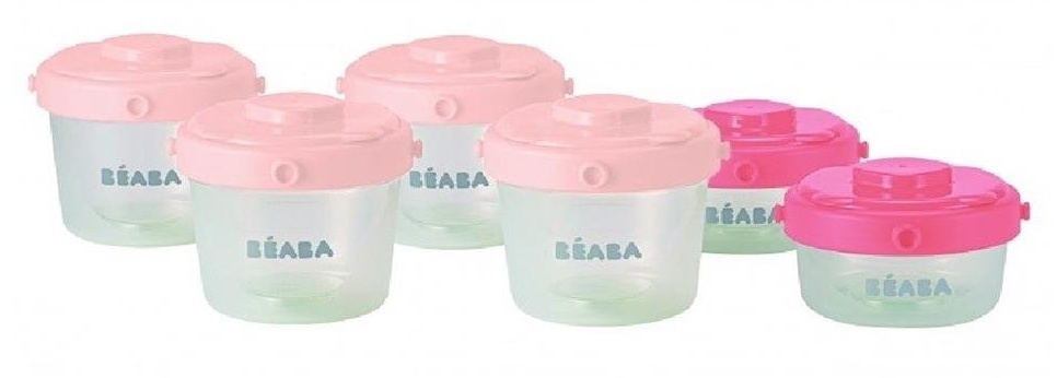 Контейнер для сухих завтраков Beaba 6pcs Pink (B912596)