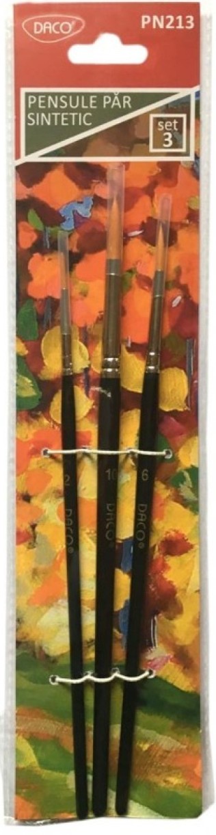 Набор кистей для рисования Daco 3pcs (PN213)