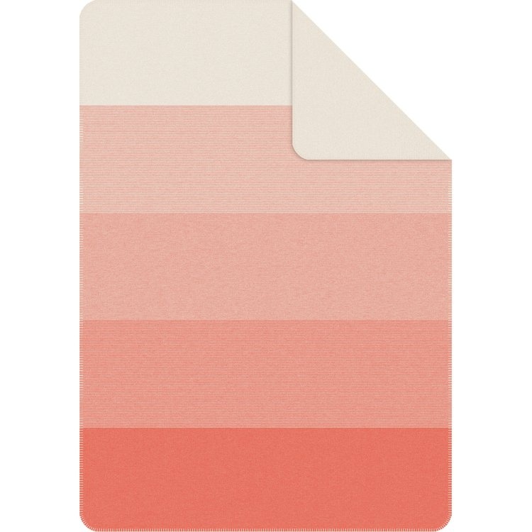 Плед IBENA Jacquard Salerno Gots Pink/Ivory 140x200cm