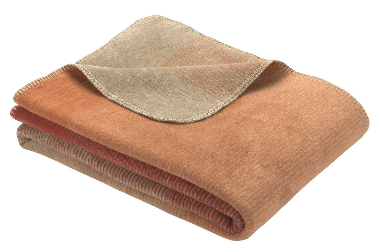Pătura IBENA Jacquard Toronto 150x200cm Rust Brown/Brown 