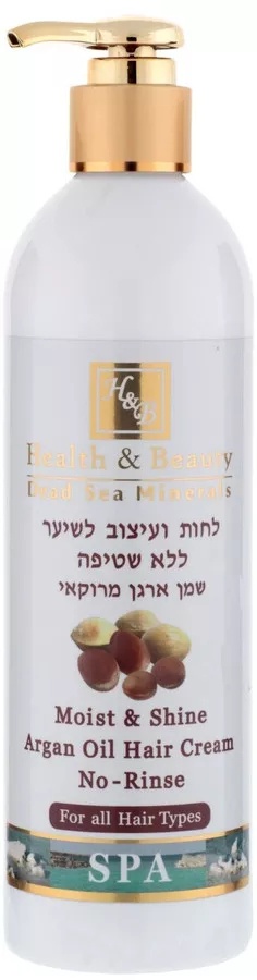 Cremă pentru păr Health & Beauty Moist & Shine Silicone Hair Cream No-Rinse 400ml (326585)