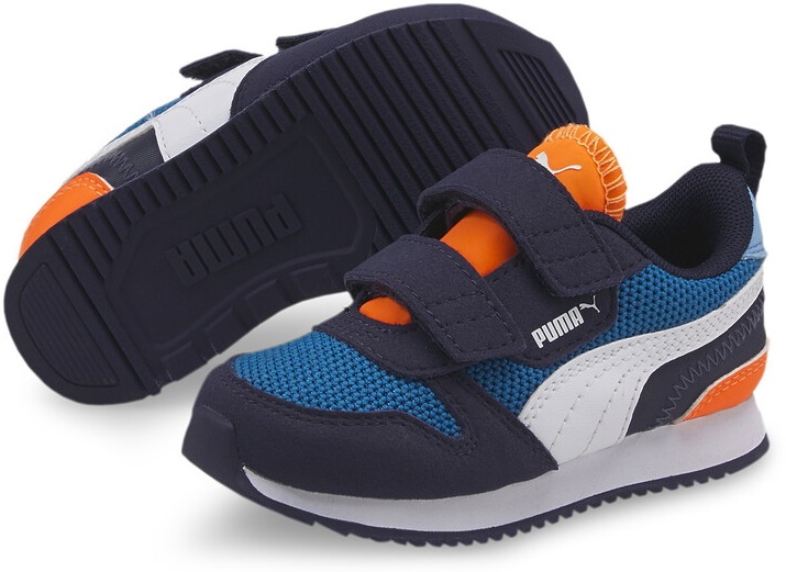 Кроссовки детские Puma R78 V Inf Mykonos Blue/Puma White/Peacoat 23