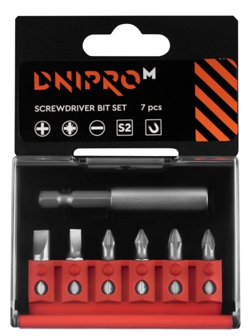 Set biți Dnipro-M Screwdriver S2 7pcs