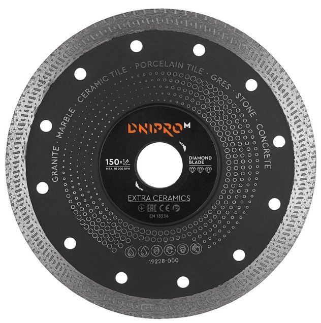 Диск для резки Dnipro-M Extra-Ceramics 150mm 22.2mm