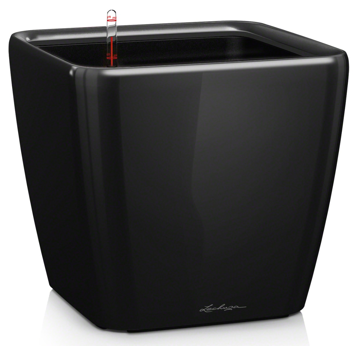 Цветочный горшок Lechuza Quadro Premium 43 LS Black