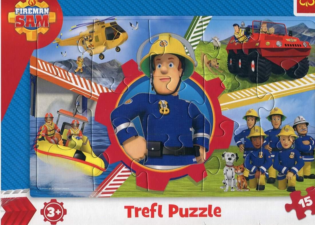 Puzzle Trefl 15 Frame Fireman Sam's Day (31351)