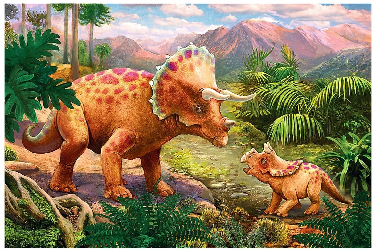 Puzzle Trefl 54 Mini Amazing Dinosaurs (54194)