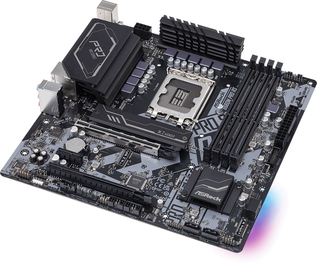 Материнская плата ASRock B660M Pro RS, купить по выгодной цене с ...