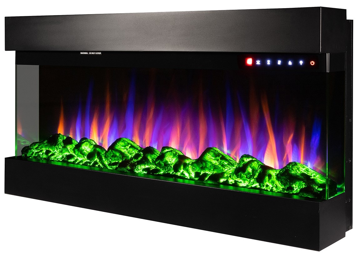 Șemineu electric Art Flame Dallas Black
