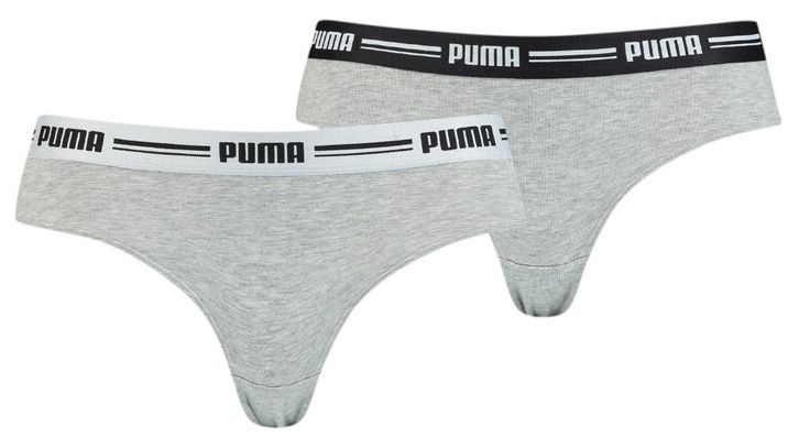 Женские трусы Puma Women Brazilian 2P Pack Grey L