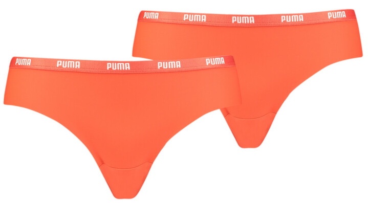Женские трусы Puma Women Microfiber Brazilian 2P Pack Grenadine S