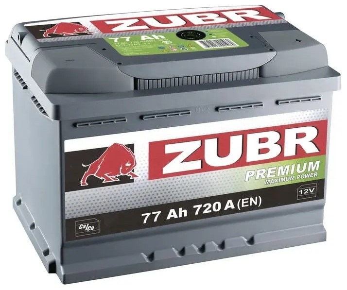Автомобильный аккумулятор Zubr 6CT Premium 77 Ah R+