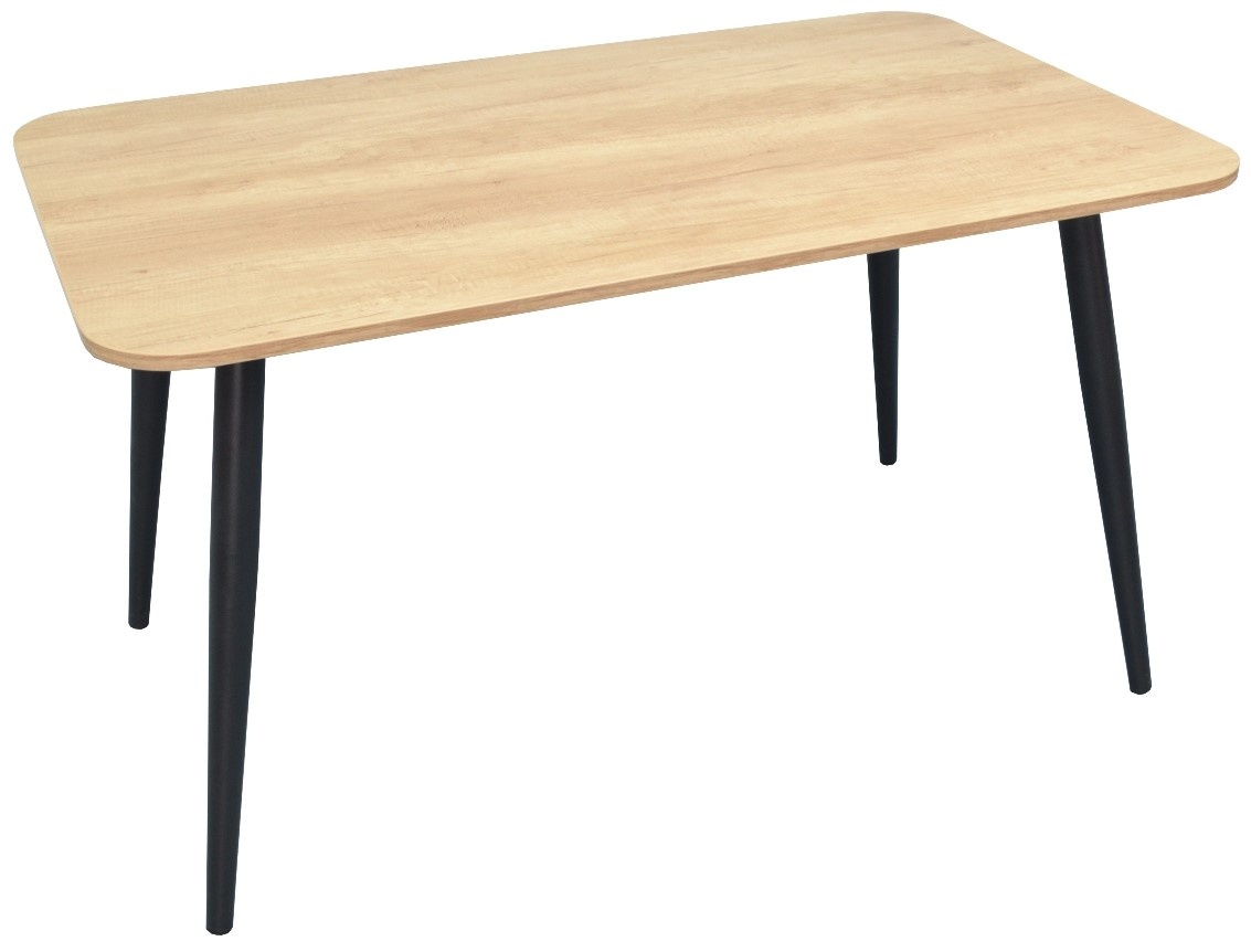 Обеденный стол Evelin DT-405-2 H 3331 Metal Black 18mm