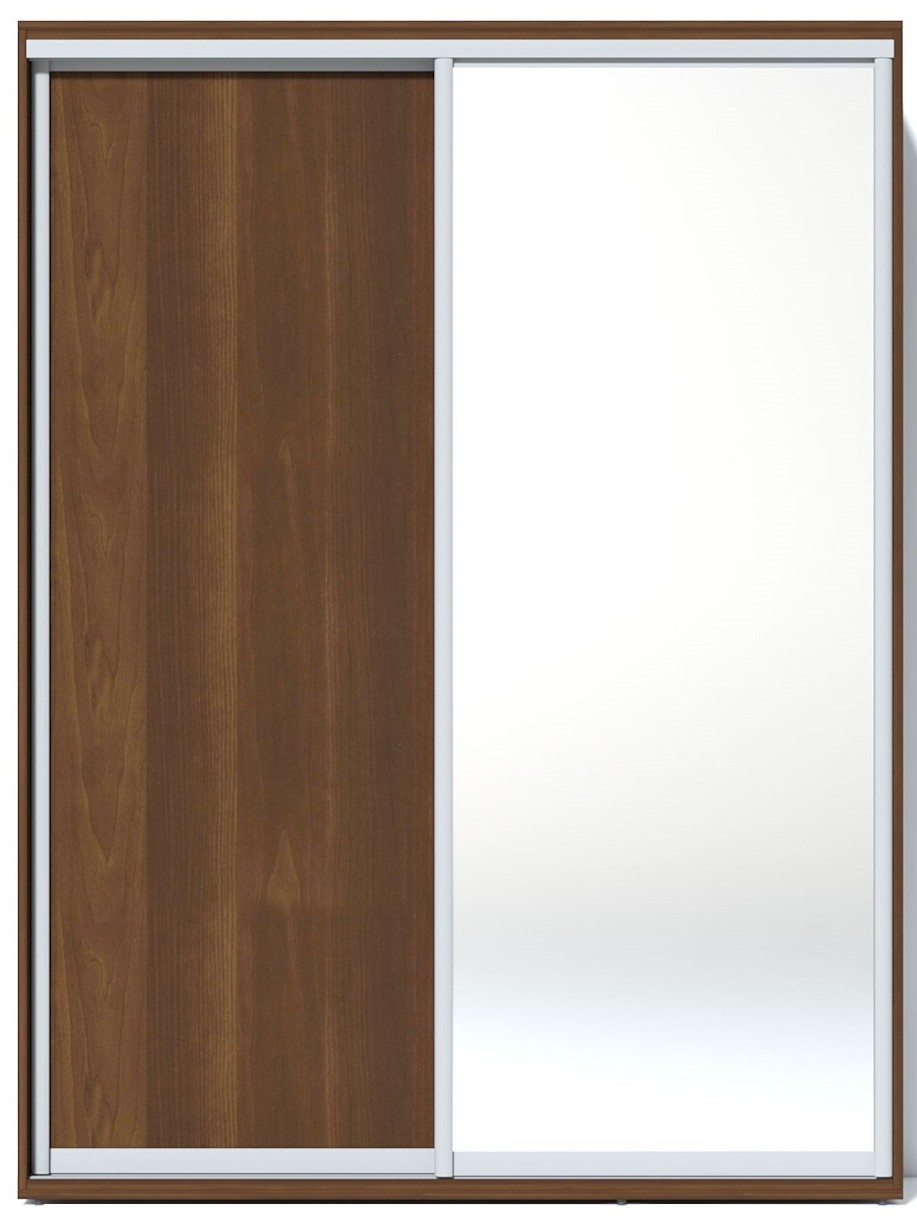 Dulap cu uşi glisante Fabrik Home 1600 1 зеркало Орех Темный 216x160x60cm