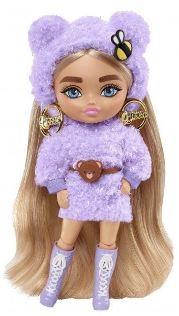 Кукла Barbie Blonde Pigtails Purple Hoodie (HGP66)