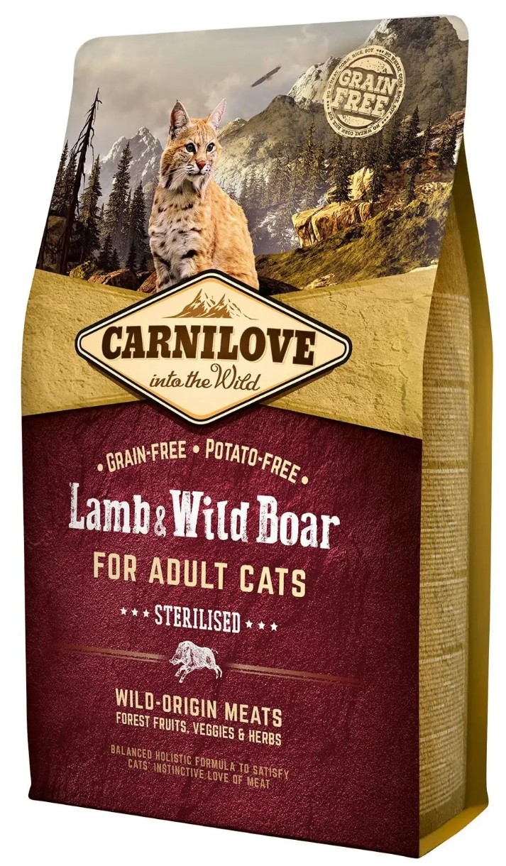Сухой корм для кошек Carnilove Adult Cats Sterilised Lamb & Wild Boar 2kg