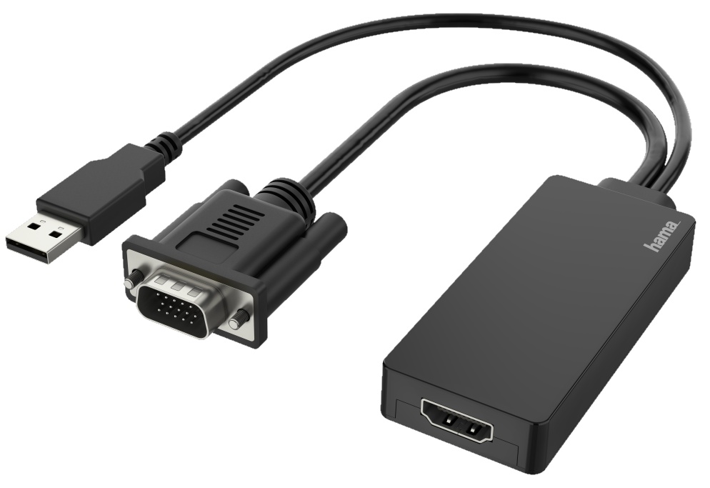 Переходник Hama VGA+USB Plug to HDMI (200342)