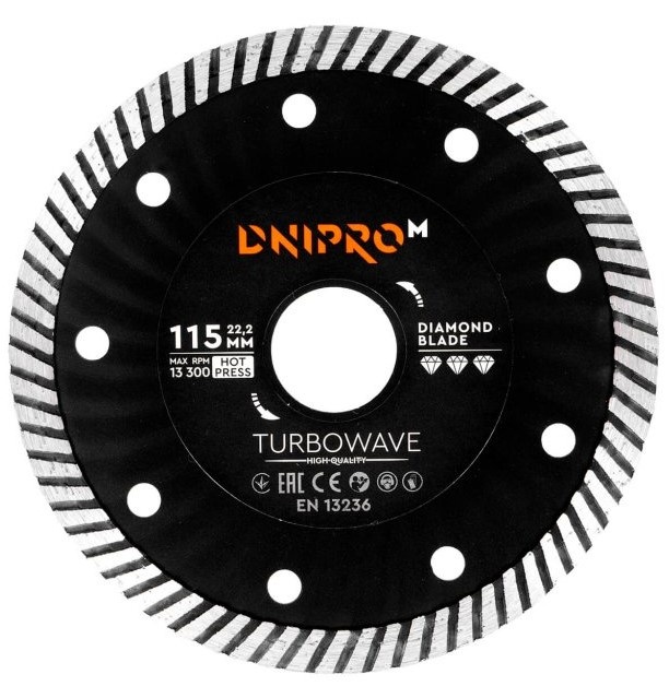 Диск для резки Dnipro-M Turbowave 115mm 22.2mm