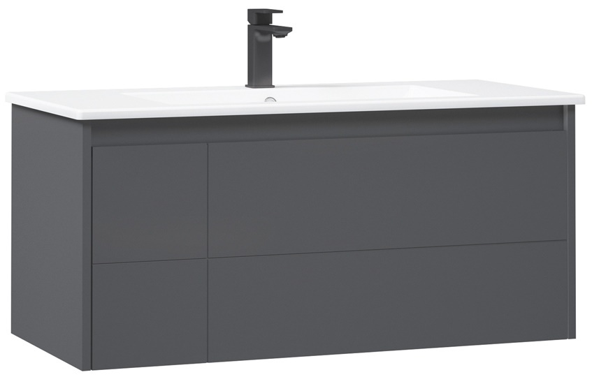 Шкаф с умывальником Orka New Likya 80 Antracite (47051)