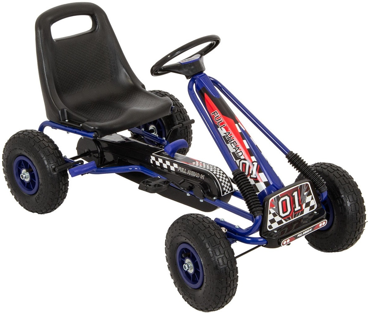 Kart cu pedale Enero Sport Go-Kart 01 Blue