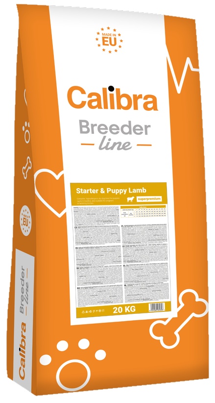 Hrană uscată pentru câini Calibra Breeder Line Starter & Puppy Lamb 20kg