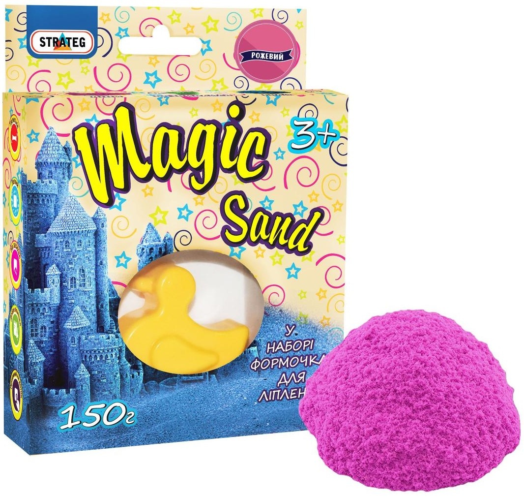 Пластилин Strateg Magic Sand Pink (39303)