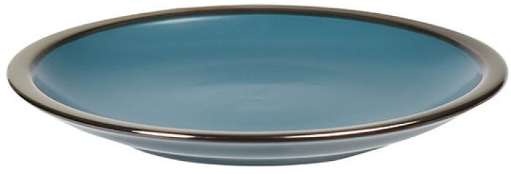 Vas de servit Metallic Rim Blue 27cm (45814)