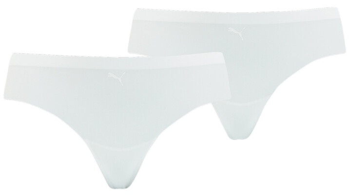 Женские трусы Puma Women Seamless String 2P Pack White M