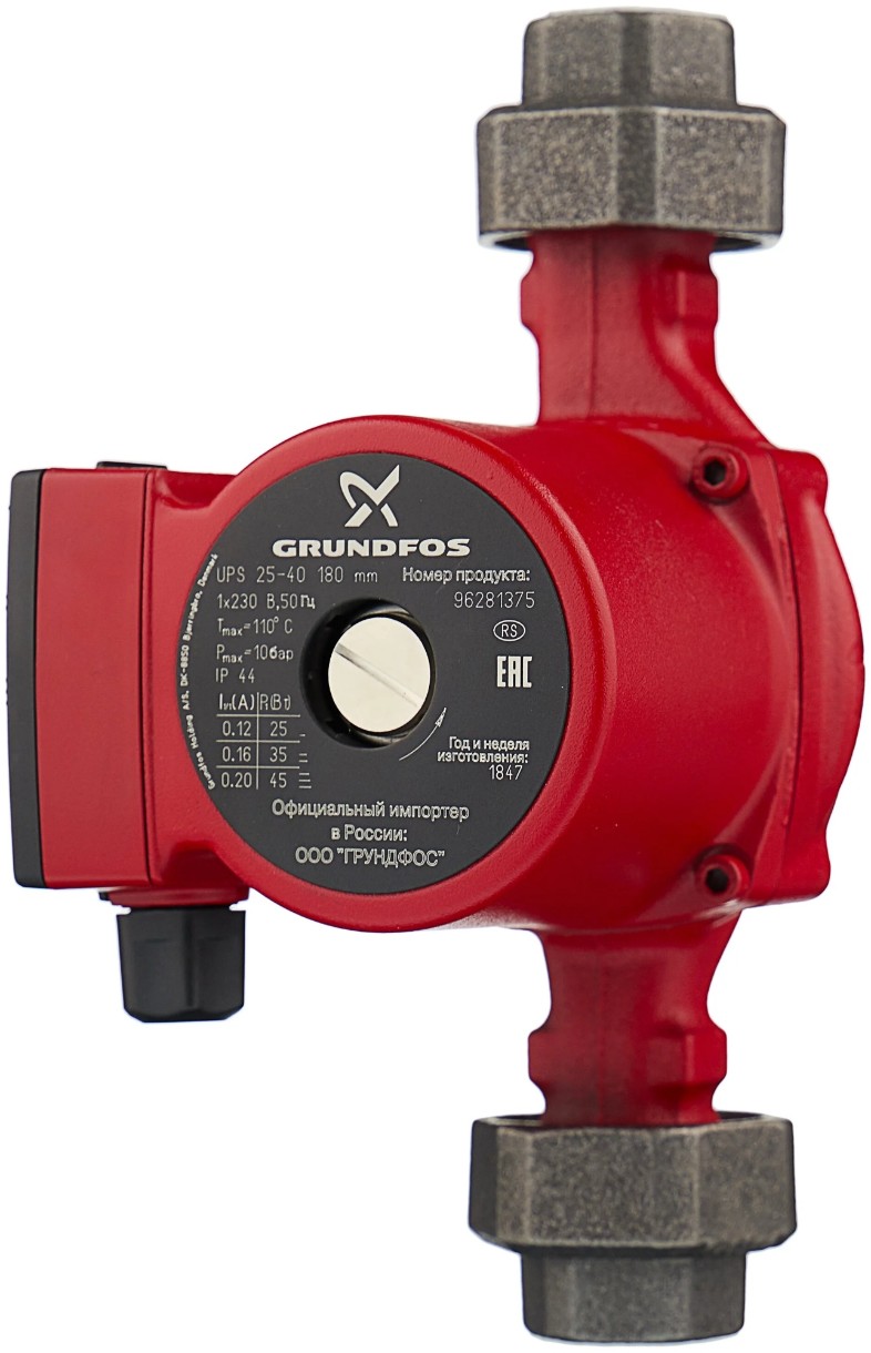 Циркуляционный насос Grundfos UPS 25-40 180, купить по выгодной цене с ...