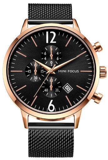 Наручные часы Megir MF0185G Black/Gold