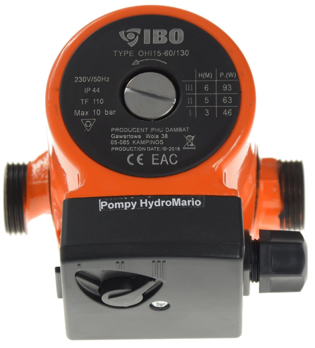 Pompă de circulație IBO PUMPS OHI 15-60/130