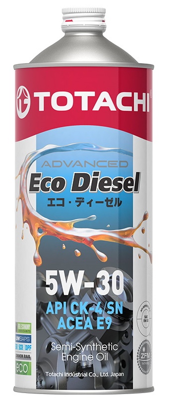 Моторное масло Totachi Eco Diesel Semi-Synthetic CK-4/SN E9 5W-30 1L