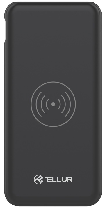 Acumulator extern Tellur 10000mAh PDW102 Wireless Black (TLL158281)