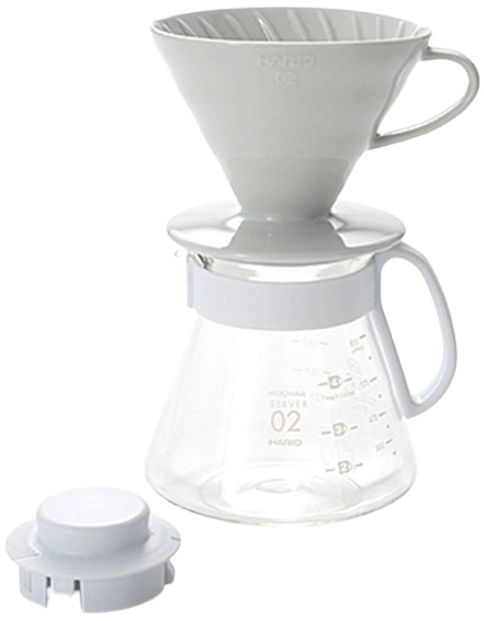 Cafetieră Hario V60 Ceramic Dripper Set 02 (XVDD-3012W)