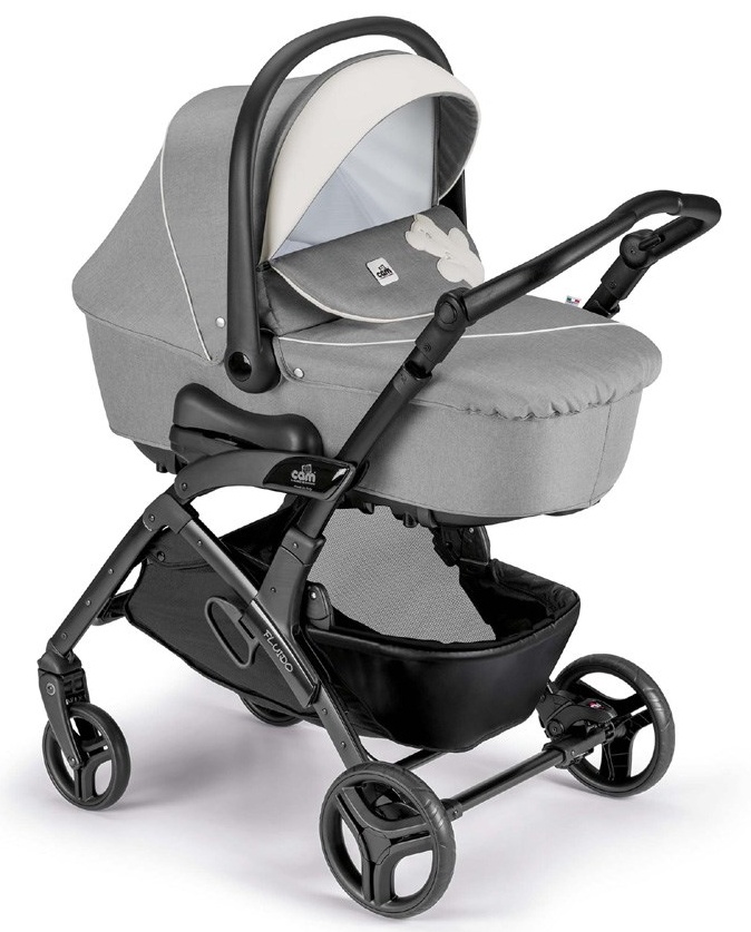 Carucior Cam Fluido Tris Easy ART877019-T941 Gray Bear