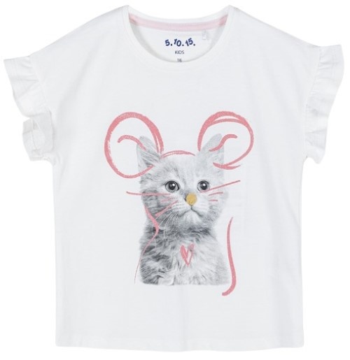 Tricou pentru copii 5.10.15 3I4207 White 116cm