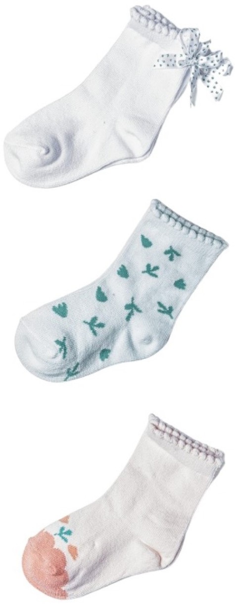 Сiorapi pentru copii 5.10.15 3V4207 White/Green 24-26 3pcs
