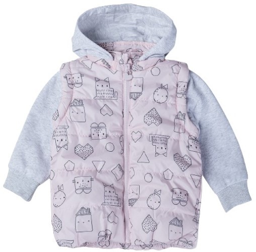 Детская куртка 5.10.15 6A4206 Pink/Grey 74cm