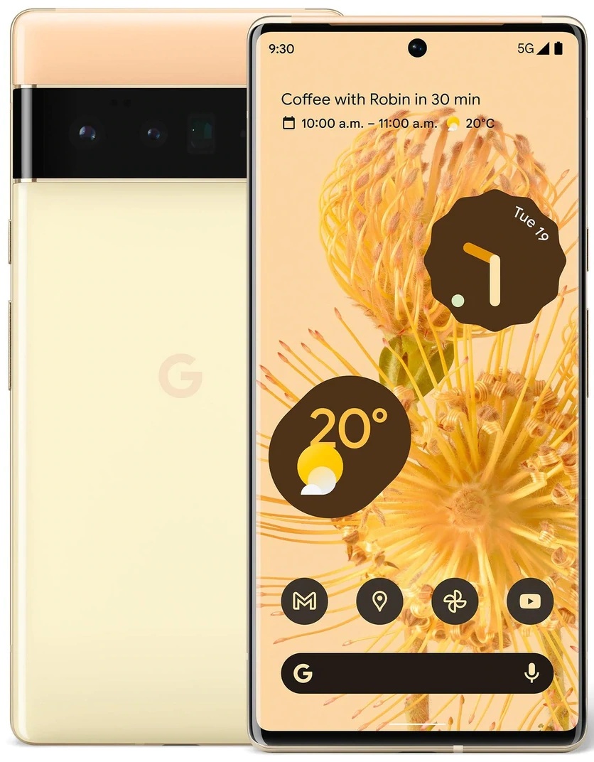 Мобильный телефон Google Pixel 6 Pro 5G 128Gb Sunny