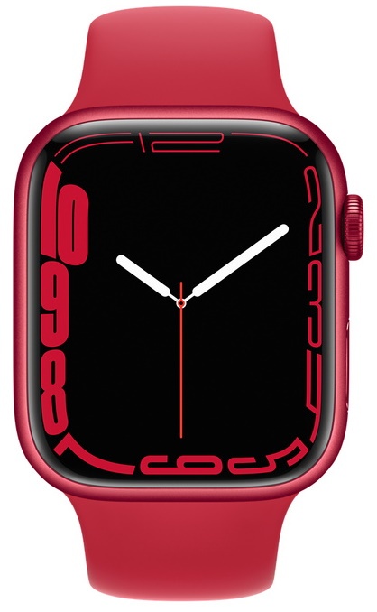 Смарт-часы Apple Watch Series 7 45mm Red Aluminium Case with Sport Band Red (MKN93)