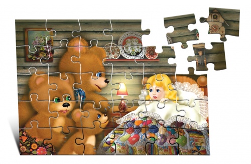 Puzzle Dorința 4in1 Bucle aurii