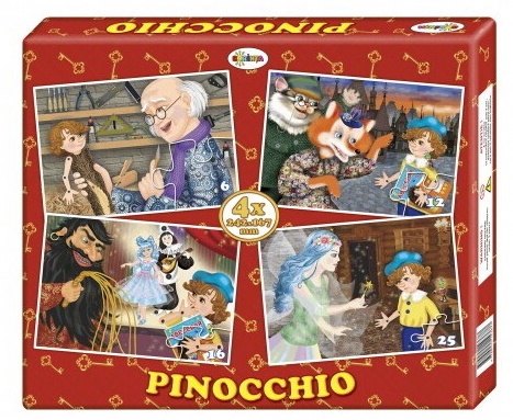 Пазл Dorința 4in1 Pinocchio